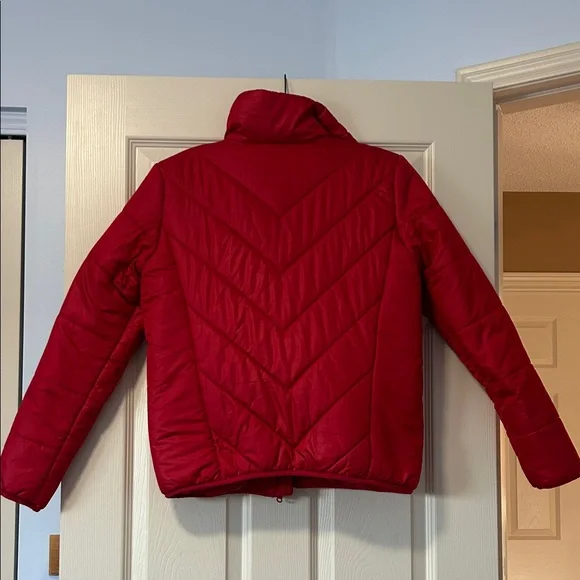 Joe Fresh Red Puffer Jacket - Picture 4 of 6